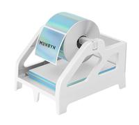 MUNBYN Label Holder for Rolls and Stack Fan-Fold Labels, ILH01, White