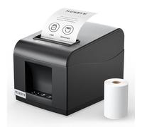 MUNBYN POS P072 80mm USB Receipt Printer Support Cash Drawer, Thermal Receipt Printer with Auto Cutter, USB Ethernet Interface for Windows/Android/Mac/Linux, NO Bluetooth Wi-Fi