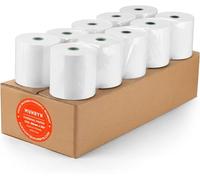 MUNBYN Premium Till Rolls 80mm x 80mm x80M, Receipt Paper Work for Epson, NetumScan, Zebra,Star Micronics 80mm Receipt Printer Square POS Register, BPA Free, Plus Version【10 Rolls 】