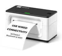 MUNBYN USB Connection Shipping Label Printer 4x6 for Shipping Packages Postage Address Home Small Business, Compatible with Etsy, Shopify, Ebay, Amazon, Royal Mail, FedEx, UPS, ITPP941, White