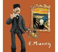 Munch, an art themed greetings card from Erica Sturla's Artist at Work range, 150mm square and blank inside for your message