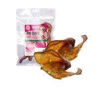 Munch & Crunch Pig Ears Natural Dog Treat Pack Of 2 Pork Protein Pigs Ears Chews
