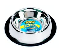 Munch & Crunch Stainless Steel Anti Slip Dog Bowl - 340ml Capacity for Small Dogs and Cats