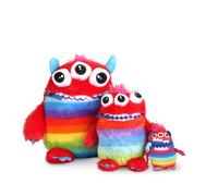 Munch Full Worry Yummy Monster 3 Pack Furry Planet Toys Red 3 Pack