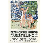Munch Norwegian Exhibition Charlottenborg Advert Large XL Wall Art Canvas Print