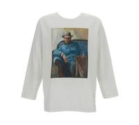 Munch Printed Long Sleeve T-Shirt - male - Junya Watanabe - Long Sleeve T-Shirts - White - M - Tops M