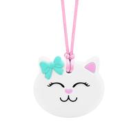 Munchables Cat Chew Necklace - Chewy Sensory Jewelry (White)