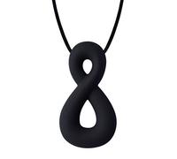 Munchables Infinity Sensory Chew Necklace for Adults and Teenagers (Charcoal)