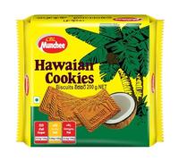 Munchee Hawaian Cookies - Crunchy Coconut Biscuits | Sweet Tropical Tea Time Snack | Kids Lunchbox Treat | Original Sri Lankan taste (200g, Pack of 8)