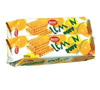 Munchee Lemon Puffs Biscuits - Twin Pack (200g x 2) | Crispy Puff Sandwich Biscuits with Zesty Lemon Cream Filling