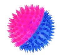 MunchieMoosKids Flashing Spikey Ball 3-Inch Pack of 1, Two Tone LED Bounce Disco Ball, Fidget Squeezy Spikey Ball for Childern, Stress Relief Light-Up Ball
