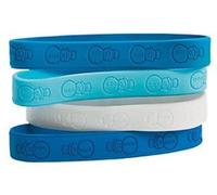 MunchieMoosKids Pack of 12 - Christmas Snowman Theme Rubber Wristband Bracelets - Frozen Stocking Party Loot Bag Fillers