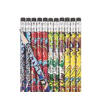 MunchieMoosKids Pack of 12 Graffiti Art Design Pencils - Party Bag Fillers