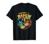 Munchies The Ramen Noodle Eating Alien Dreadlocks Art T-Shirt