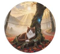 Munchkin 1000 Piece Puzzle Pet Cat Circular Jigsaw for Adults And Kids Cool Unique Challenge Games Creative 1000pcs (67.5x67.5cm)