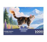 Munchkin 1000 Piece Puzzles Pet Cat for Adults Challenging Activities Memory Games Stress Relief 38x26cm/1000pcs