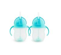 Munchkin 2 Pack Tip&Sip Toddler Weighted Straw Cup| 207ml | Blue