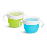 Munchkin 2 Piece Snack Catcher, Blue/Green, 2 Piece Set (Pack of 1)