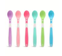 Munchkin 6 Pack Soft Tip Baby Spoons | Ergonomic Design| Feeding Essentials