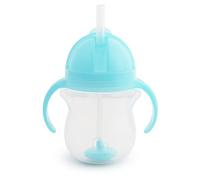 Munchkin Any Angle Click Lock Weighted Straw Trainer Cup, Blue, 7 Oz