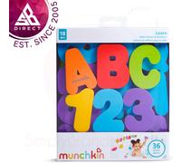 Munchkin Baby Bath Floating A-Z Foam Soft Letters & Numbers│36 Pieces│3+ years