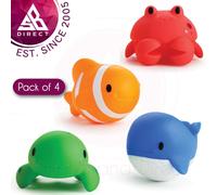 Munchkin Baby Bath Squirters Ocean Animal Buddies Pack of 4│9m+