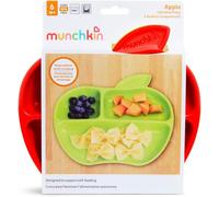 Munchkin Baby Feeding Dishes Food Weaning Lil Apple Plates 3Pk