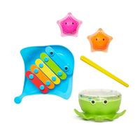 Janod Bath Cubes Kid's Bath Time Learning Activity Toy 4pk 12m+