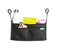 Munchkin® Brica® Stroller Organizer Bag - Universal Fit with Cup Holders and Wipes Case, Fits UPPAbaby, Evenflo, BabyTrend and more, Black