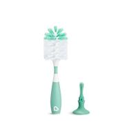 Munchkin Bristle Bottle Cleaner Brush | Water Bottle Brush with Built In Teat Brush | Deluxe Baby Bottle Brushes for Cleaning | Freestanding | Easy Grip Handle | Dishwasher Safe | Green