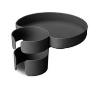 Munchkin Carseat Tray - Toddler Travel & Road Trip Accessory for Mess-Free Snacking in The Car Grey