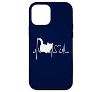 Munchkin Cat Heartbeat EKG Funny Cute I Love My Munchkin Cat Case for iPhone 12 mini