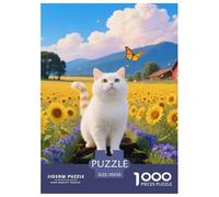 Munchkin Cat Jigsaw Puzzles for Adults 1000 Educational Games Cute Cat Challenging Puzzles Fun Present & Activity for Home70x50cm/1000pcs