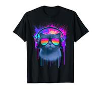 Munchkin Cat Lover Kawaii Graphic Headphone T-Shirt