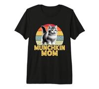 Munchkin Cat Mom Funny I Love My Munchkin Cat Retro Premium T-Shirt
