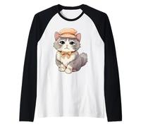 Munchkin Cat With Hats Funny Unisex Design For Men Women Tee Raglan Baseball Tee