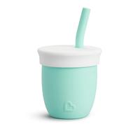 Munchkin Cest Silicone! Open Training Cup with Straw for Babies and Toddlers 6 Months+ 4 Ounce Mint