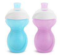 Munchkin® Click Lock™ Bite Proof Sippy Cup, 9 Ounce, 2 Pack, Blue/Purple