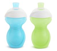 Munchkin Click Lock Bite Proof Sippy Cup, Blue/Green, 9 Ounce, 2 Count