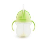 Munchkin Click Lock Drinking Cup with Straw & Weight for Babies & Toddlers BPA-Free Leak-Proof from 6 Months 207 ml / 7 oz Green