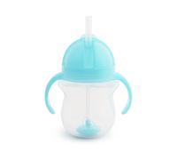 Munchkin Click Lock Tip and Sip Straw Cup | Baby Toddler Sippy Cups with Weighted Straw | BPA Free | Leakproof Cup | Dishwasher Safe | Baby Bottles -7oz/207 ml | Blue