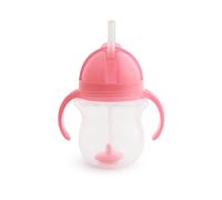 Munchkin Click Lock Tip & Sip Weighted Straw Cup Pink 207ml