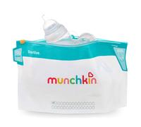 Munchkin Cool Touch Microwave Steriliser Bags | Baby Bottle Teat & Dummy Steriliser | 6 Reusable Baby Steriliser Bags | Cold Water Steriliser & Steri