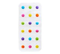 Munchkin Dandy Dots Non Slip Baby Bath Mat, Colourful Bubble Bath Mat & Shower Mat, Safety Kids Plastic Mat with Skid-Resistant Suction Cups, Essential Children's Accessories