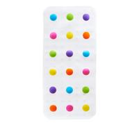 Munchkin Dandy Dots Non Slip Baby Bath Mat | Colourful Bubble Shower Mat |