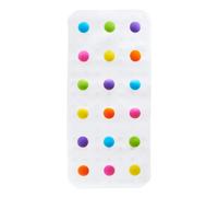 Munchkin Dandy Dots Non Slip Baby Bath Mat | Colourful Bubble Shower Mat | Bathmat with Skid-Resist