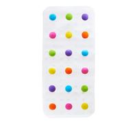 Munchkin Dandy Dots Non Slip Baby Bath Mat, Colourful Bubble Bath Mat & Shower Mat, Safety Kids Plastic Mat with Skid-Resistant Suction Cups, Essential Children's Accessories