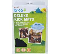 Munchkin Deluxe Extra Large Car Seat Kick Mats 2Pk, Black, New