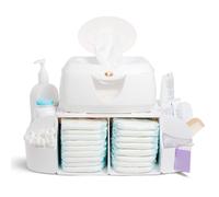 Munchkin Diaper Change Organizer Green/white