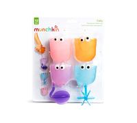 Munchkin Falls Bath Toy with Suction Cups|Multi-Colored Waterfall Bath Playset | Includes 3 Interactive Toys & 1 Pouring Cup | Fun Waterway for Tub Time